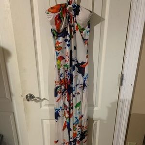 Symphony tie top maxi dress